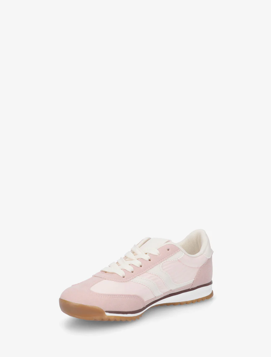 Klassieke sneakers met gekartelde strepen - Roos - Image 3