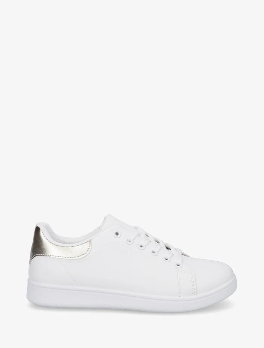 Klassieke sneakers van imitatieleer - Goud