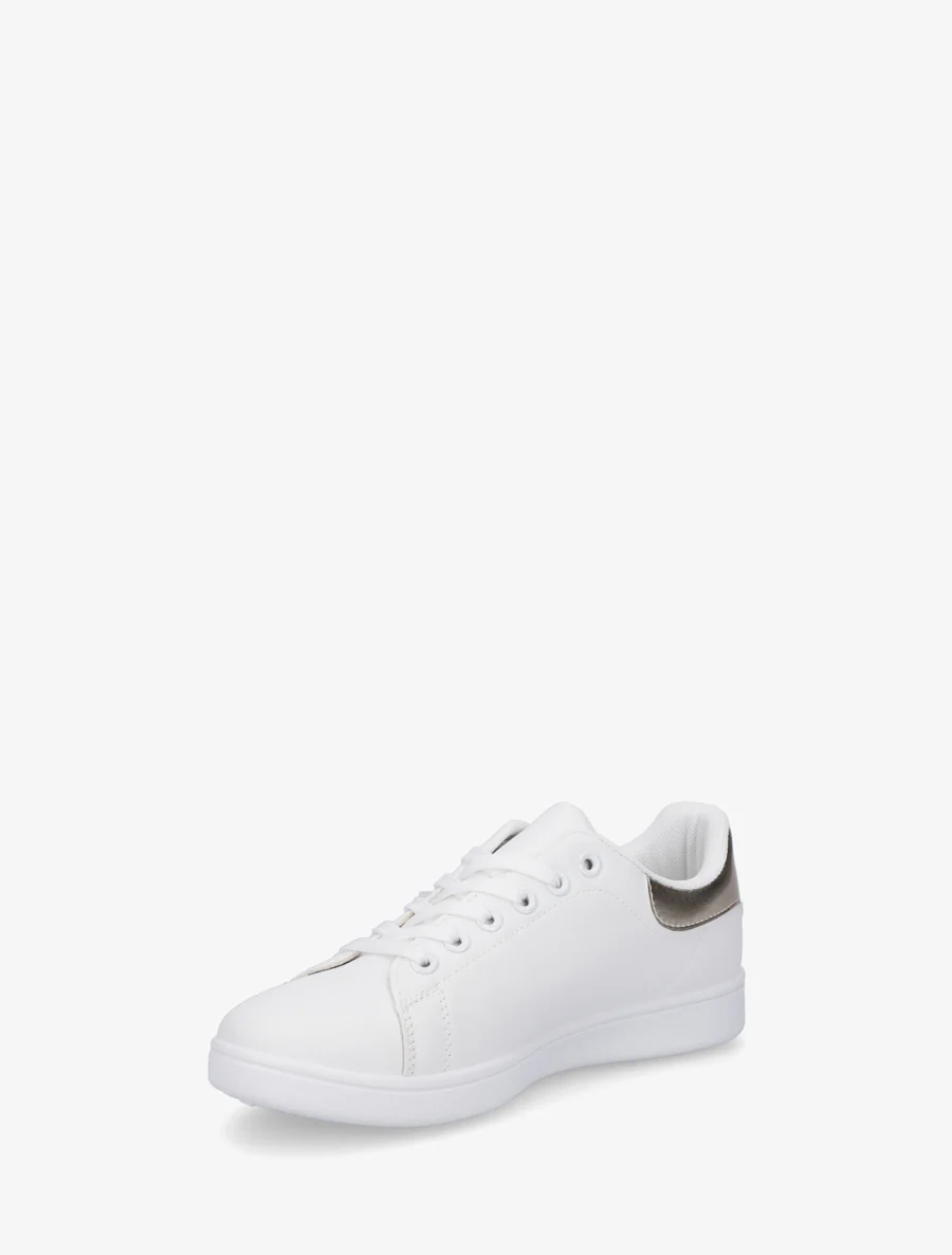 Klassieke sneakers van imitatieleer - Goud - Image 3