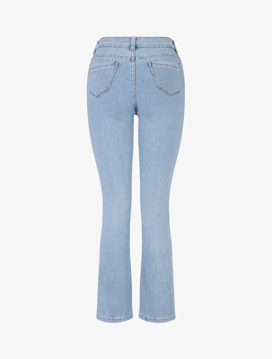 Klassieke uitlopende jeans - blauw - Image 2