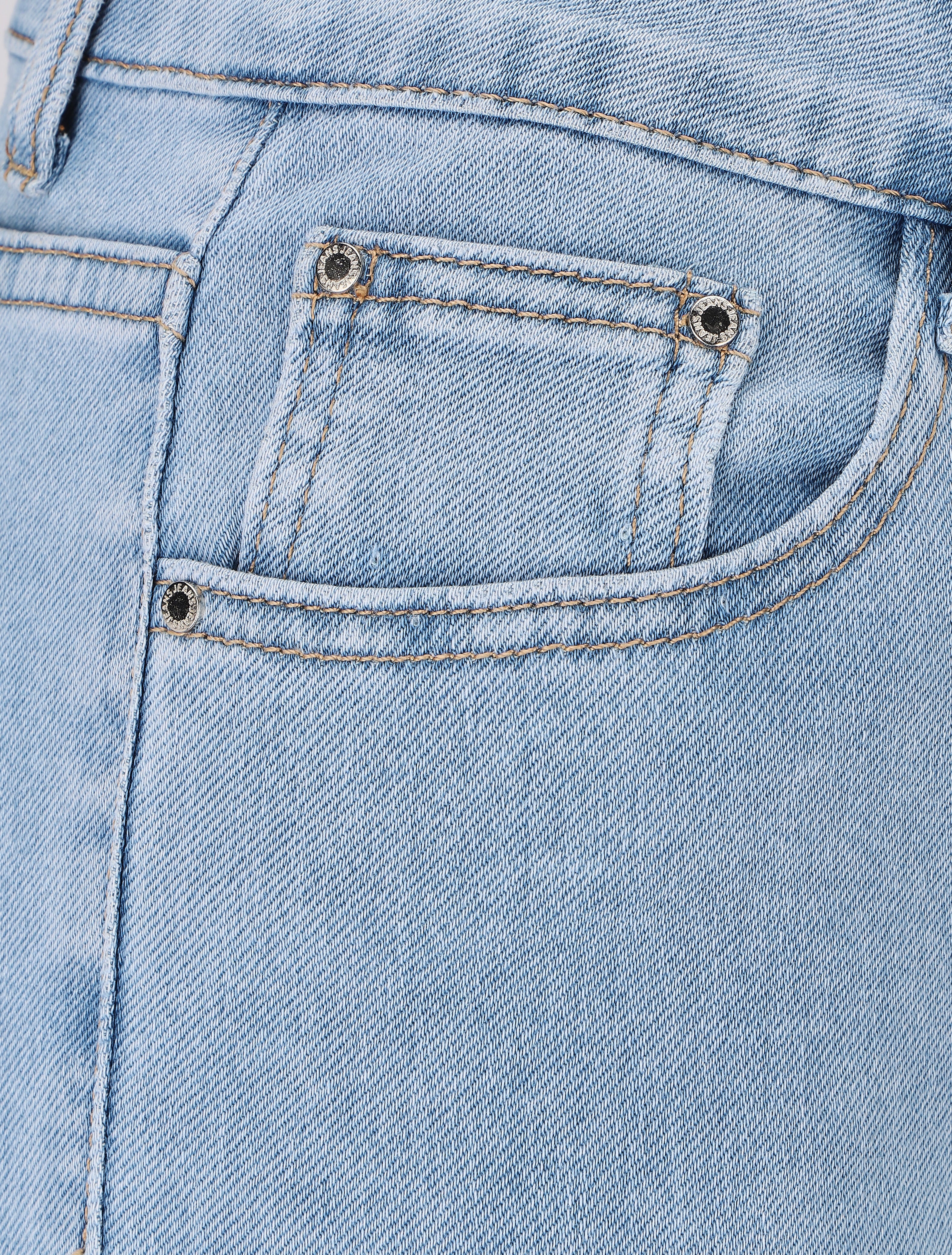 Klassieke uitlopende jeans - blauw - Image 3