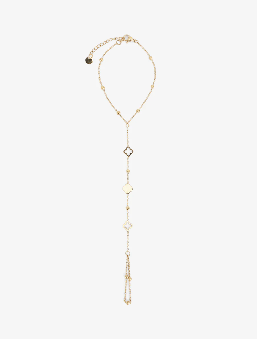 Klaver handketting - Goud - Image 2