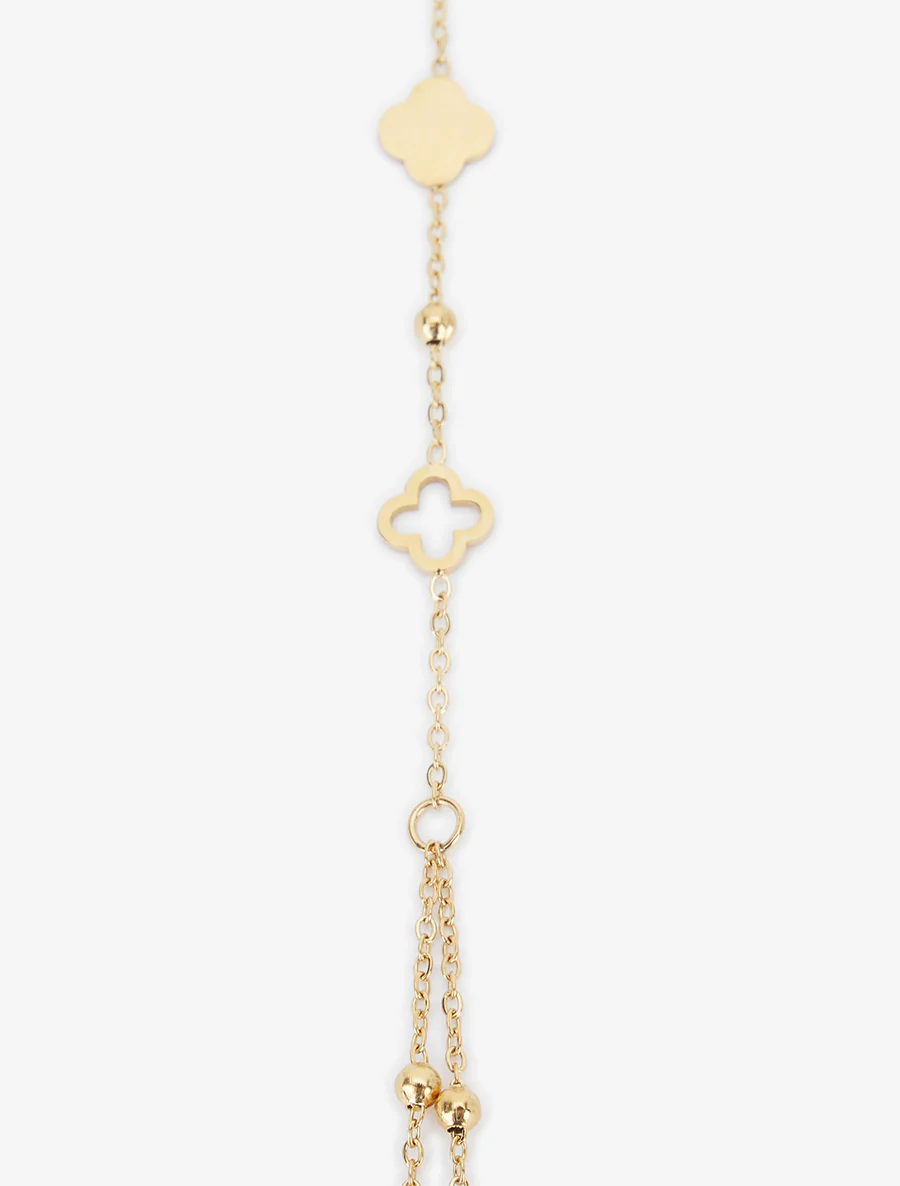 Klaver handketting - Goud - Image 3