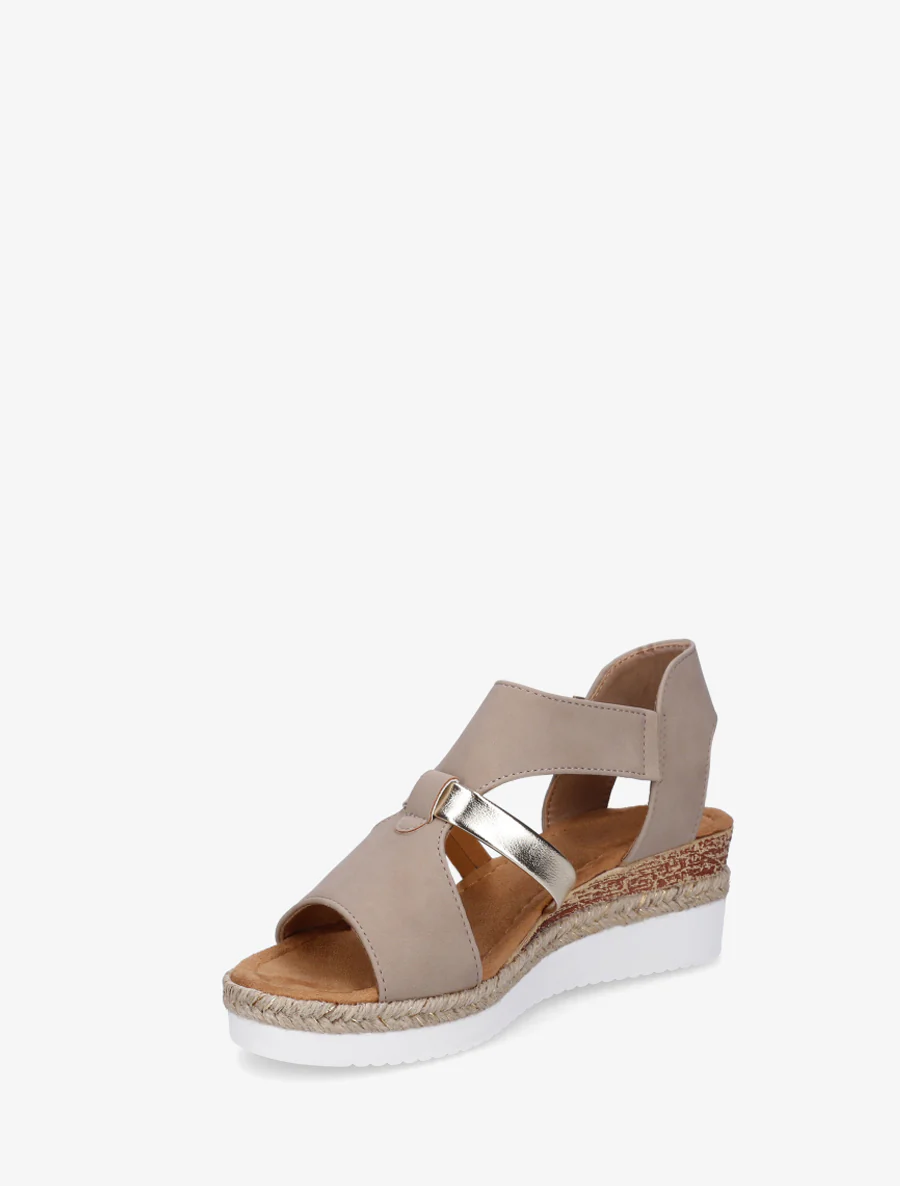Klittenbandsandalen met sleehak - Mol - Image 3