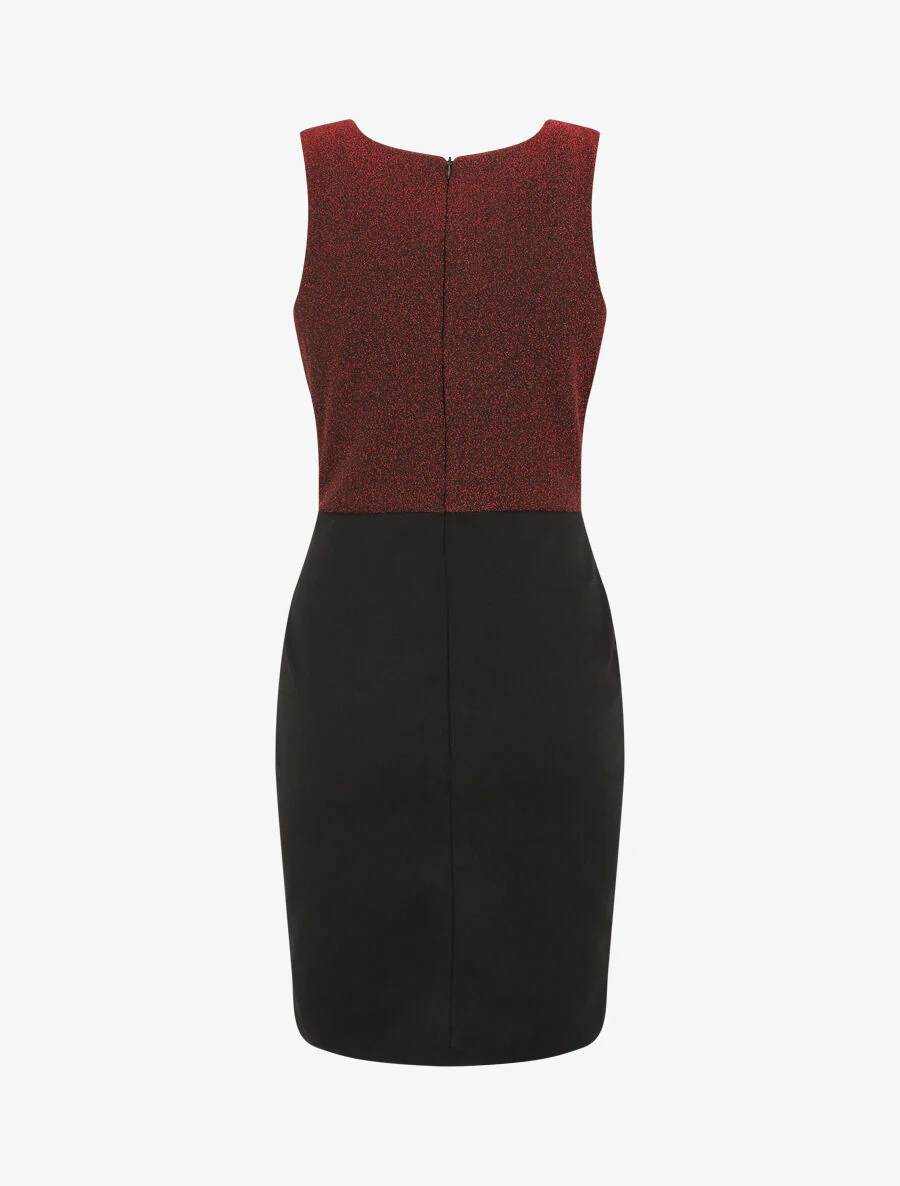 Kokerjurk met glitters - Rood - Image 3