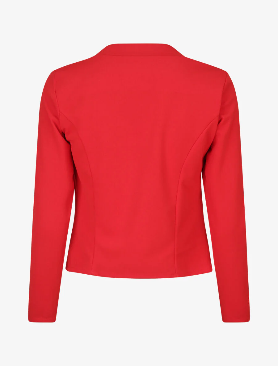 Kort jasje met notch-revers - Rood - Image 2