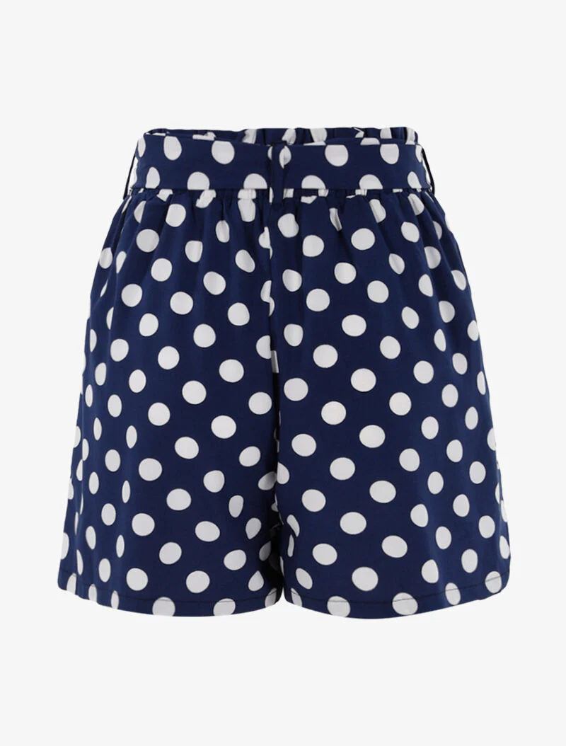Short met stippenprint - blauw/wit - Image 2