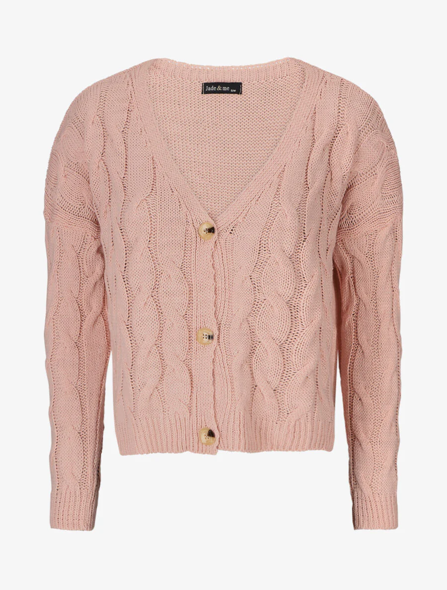 Kort vest met lange mouwen - Roze