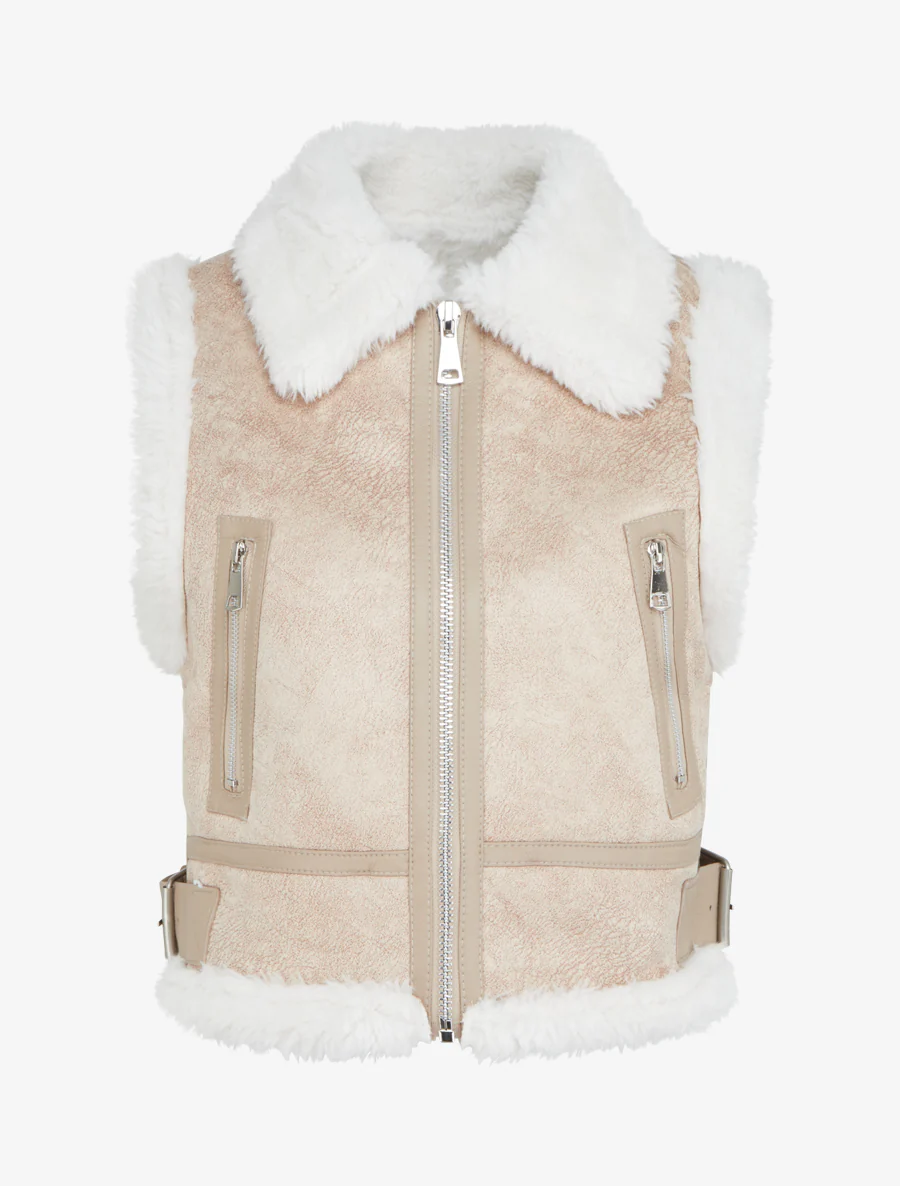 Korte bomberjack - Beige