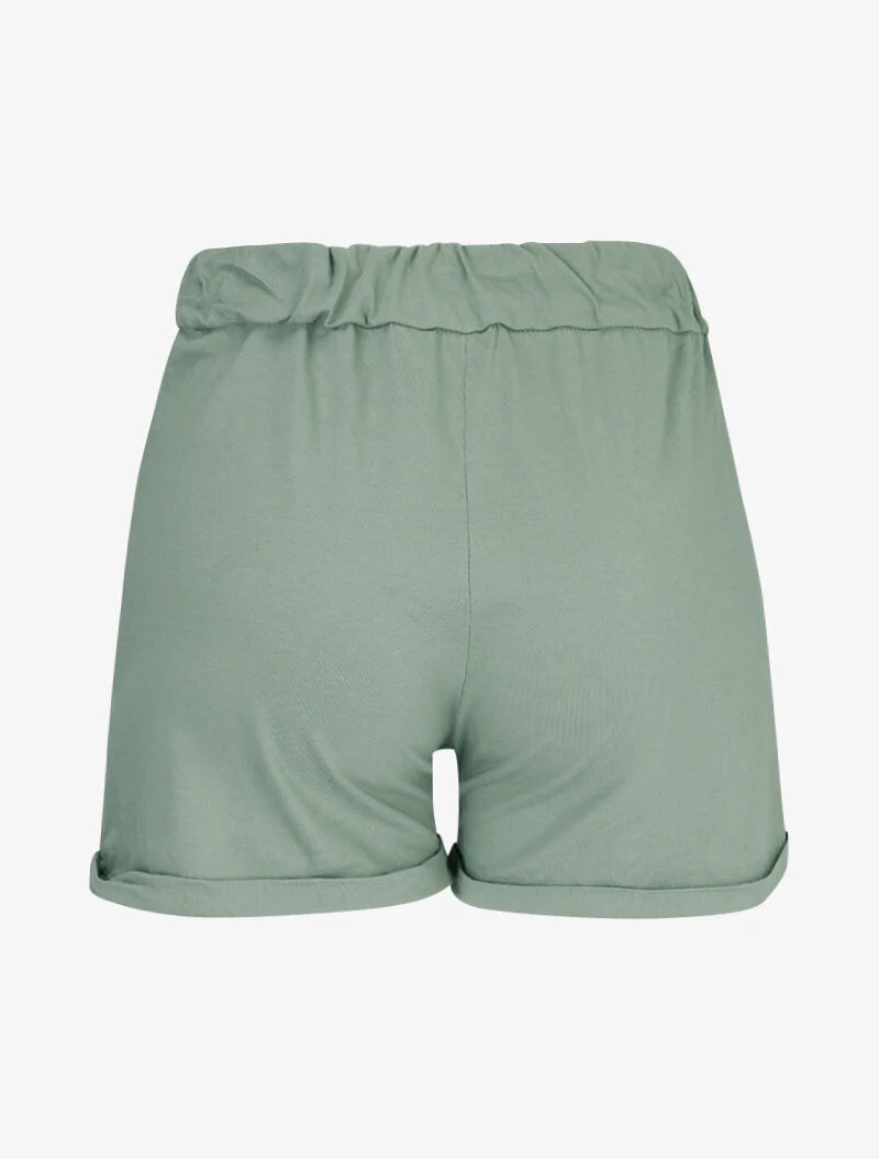 Korte broek met trekkoordjes - kaki - Image 2
