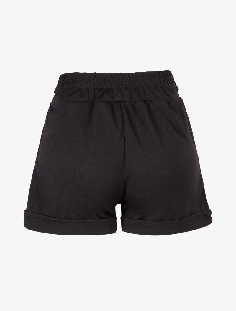 Korte broek met zoom - zwart - Image 2