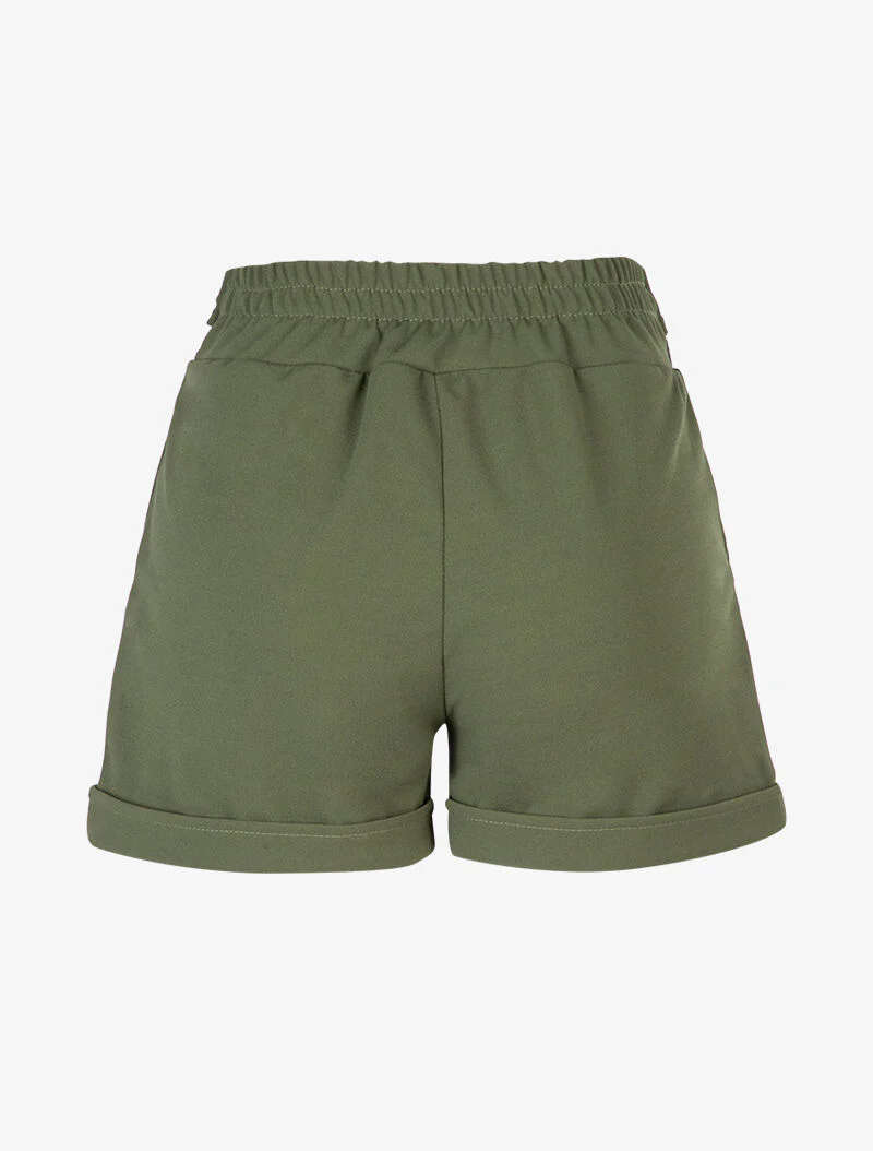 Korte broek met zoom - kaki - Image 2