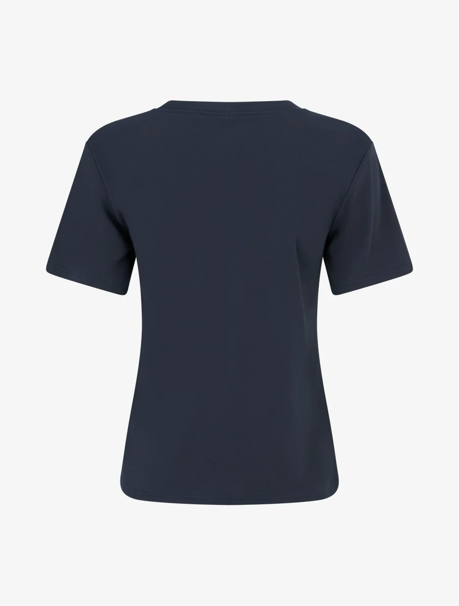 Korte mouwen T-shirt met bloemenmotief - Marine - Image 2