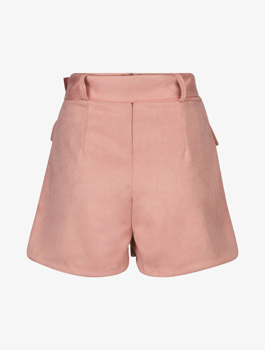 Korte suède rok - Roze - Image 2