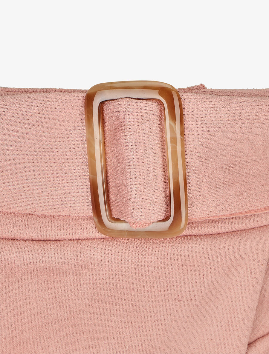 Korte suède rok - Roze - Image 3