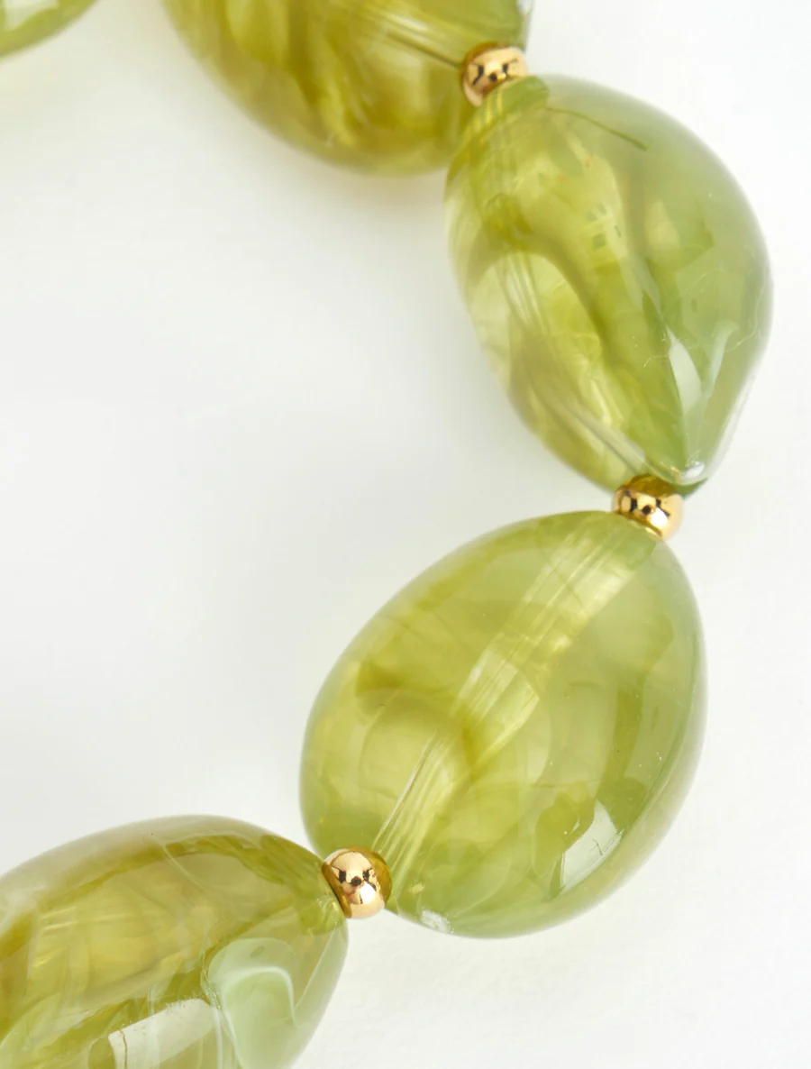 Kralenarmband van hars - Groen - Image 3
