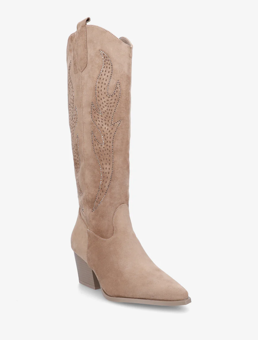 Laarzen in suèdelook in cowboy-stijl - Mol - Image 2