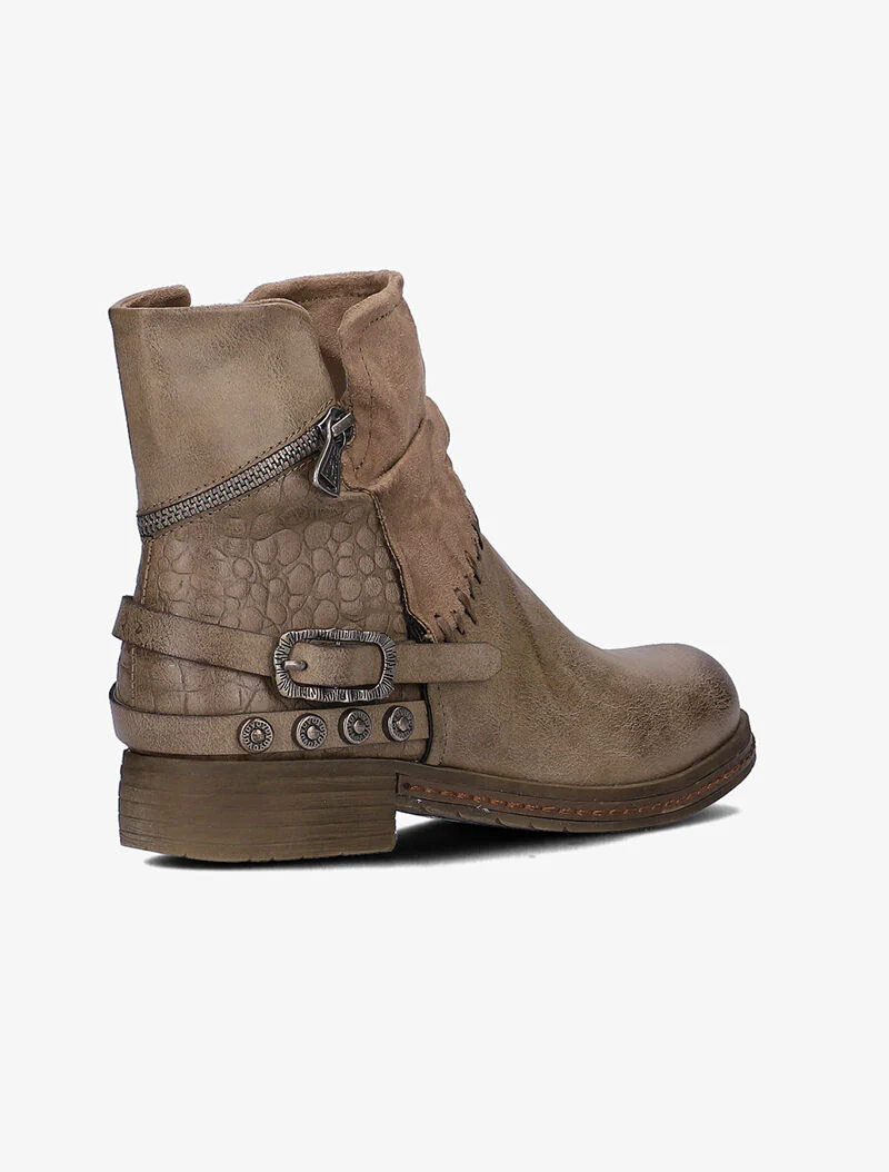Rocklaarzen met ritsen en textuur - taupe - Image 4