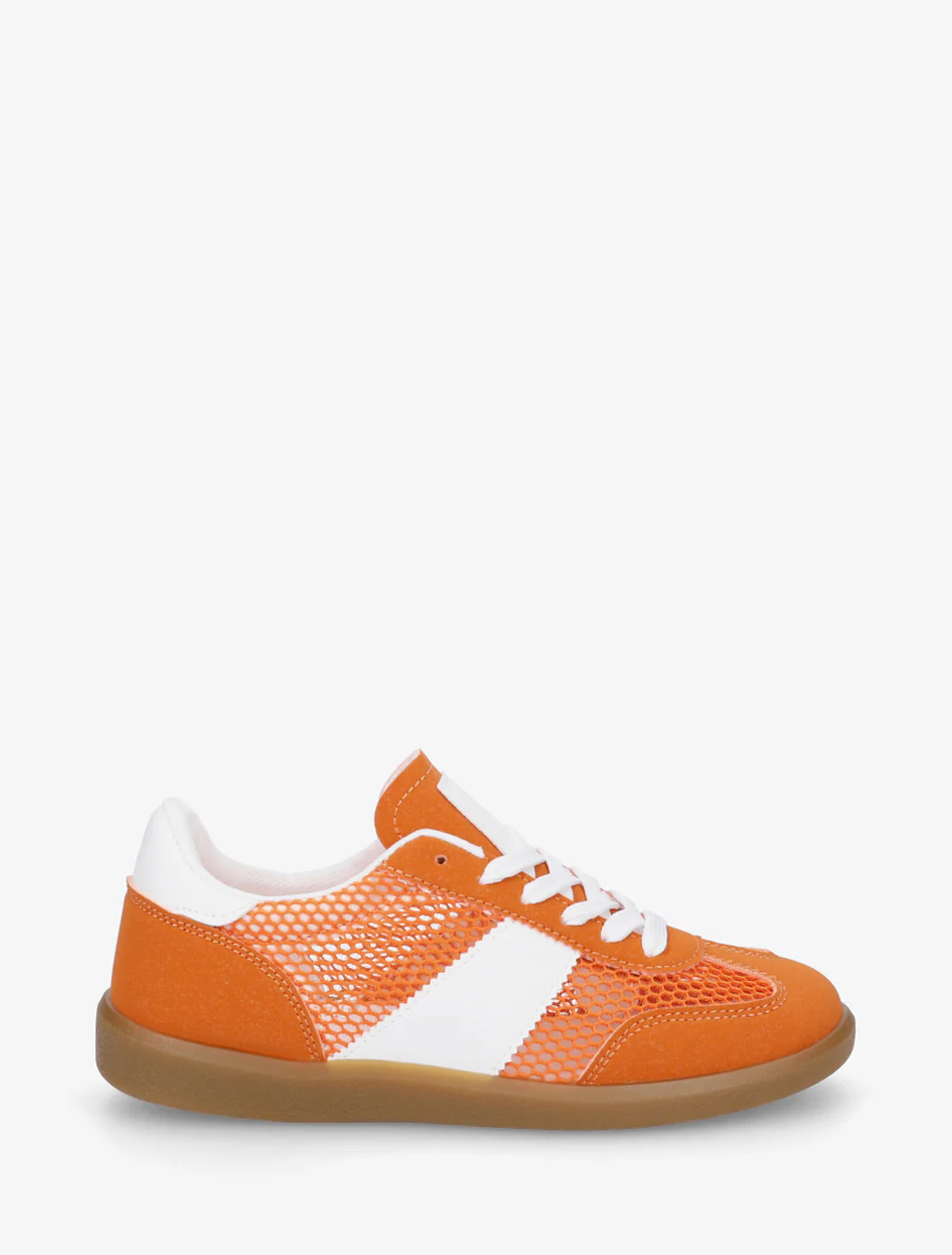 Lage geperforeerde sneakers - Oranje