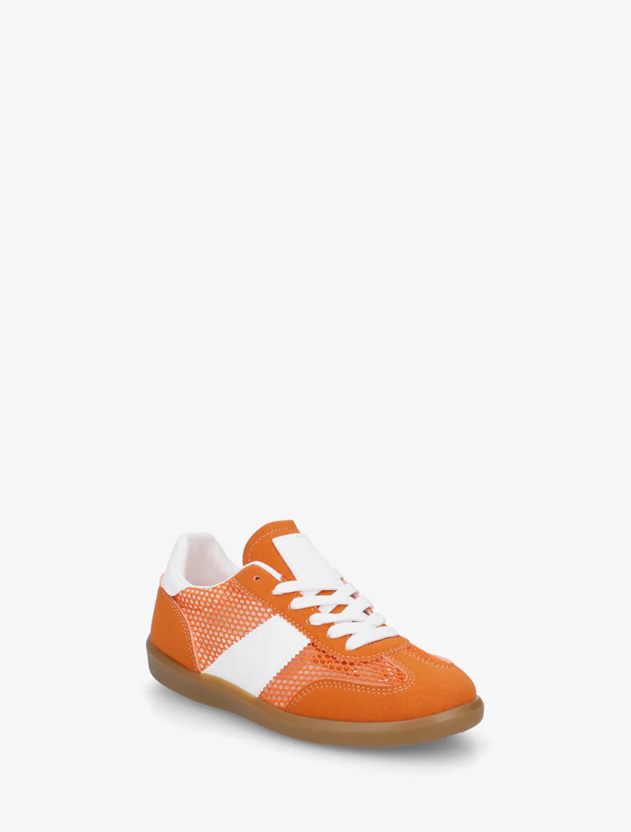 Lage geperforeerde sneakers - Oranje - Image 2