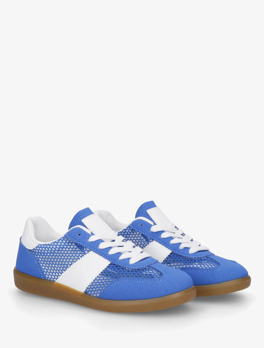 Lage geperforeerde sneakers - Koningsblauw - Image 4