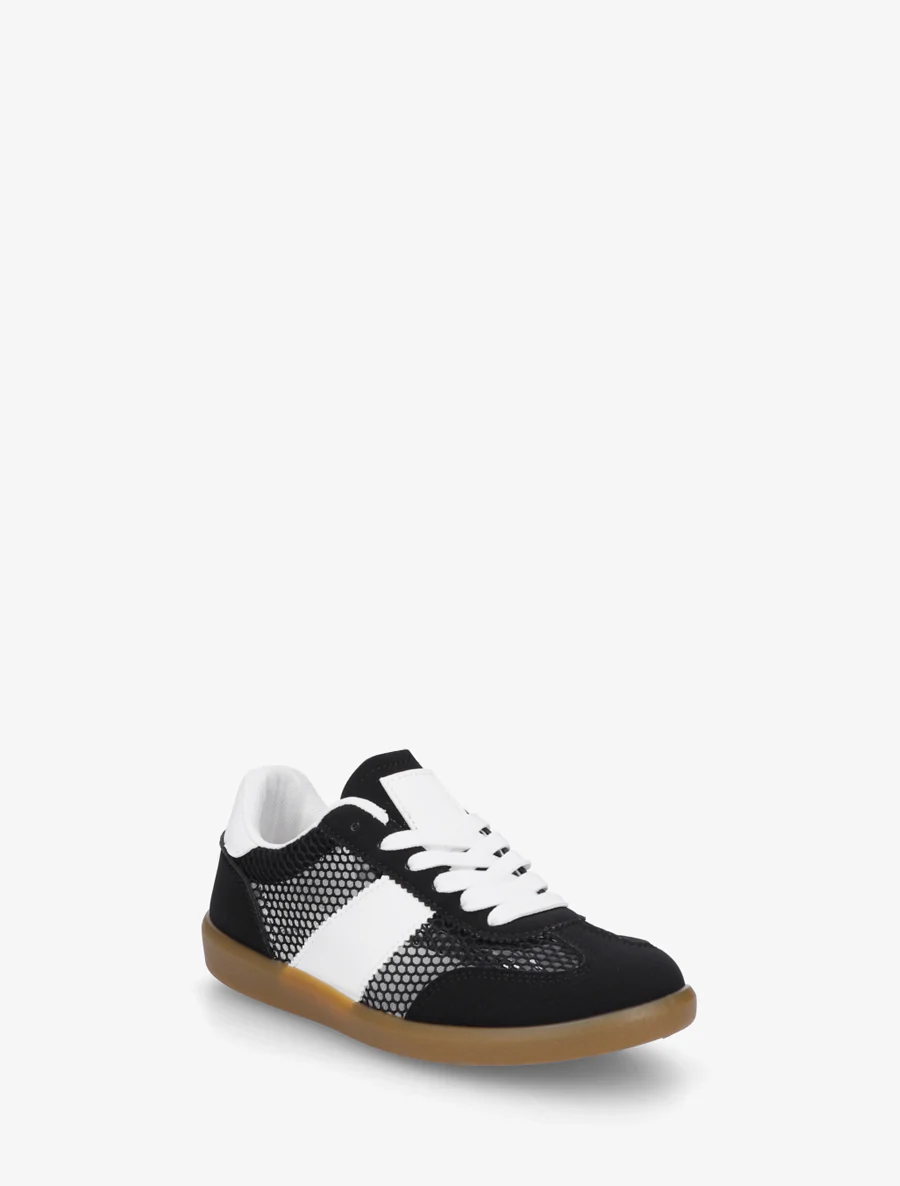 Lage geperforeerde sneakers - Zwart - Image 2