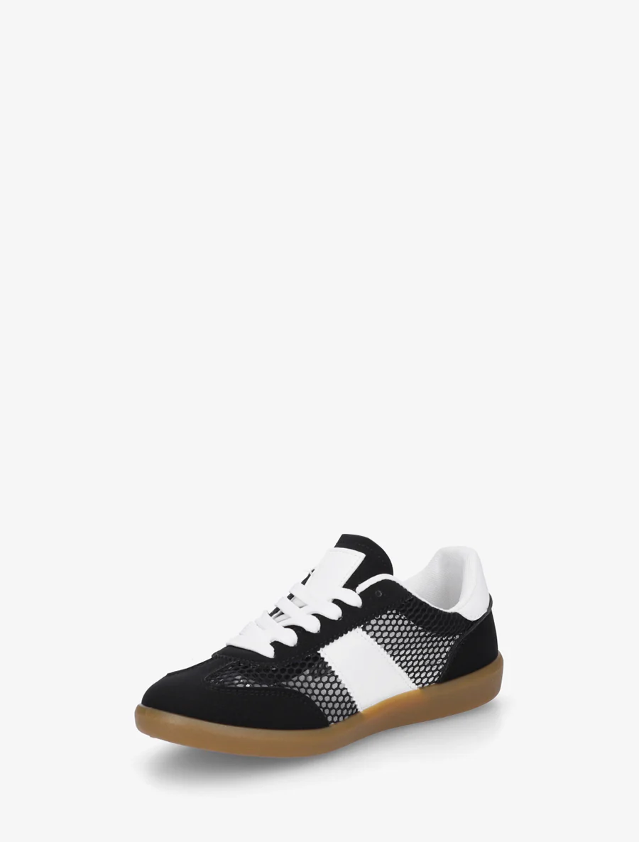 Lage geperforeerde sneakers - Zwart - Image 3