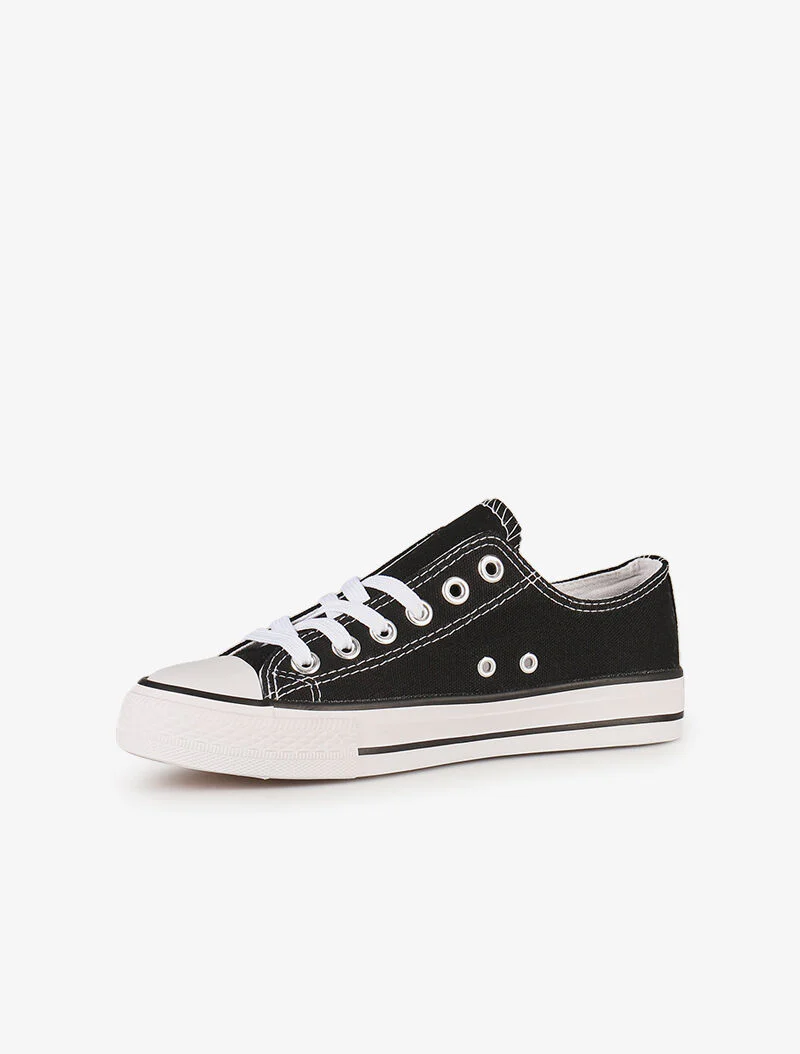 Lage tennisschoenen effen - zwart - Image 4
