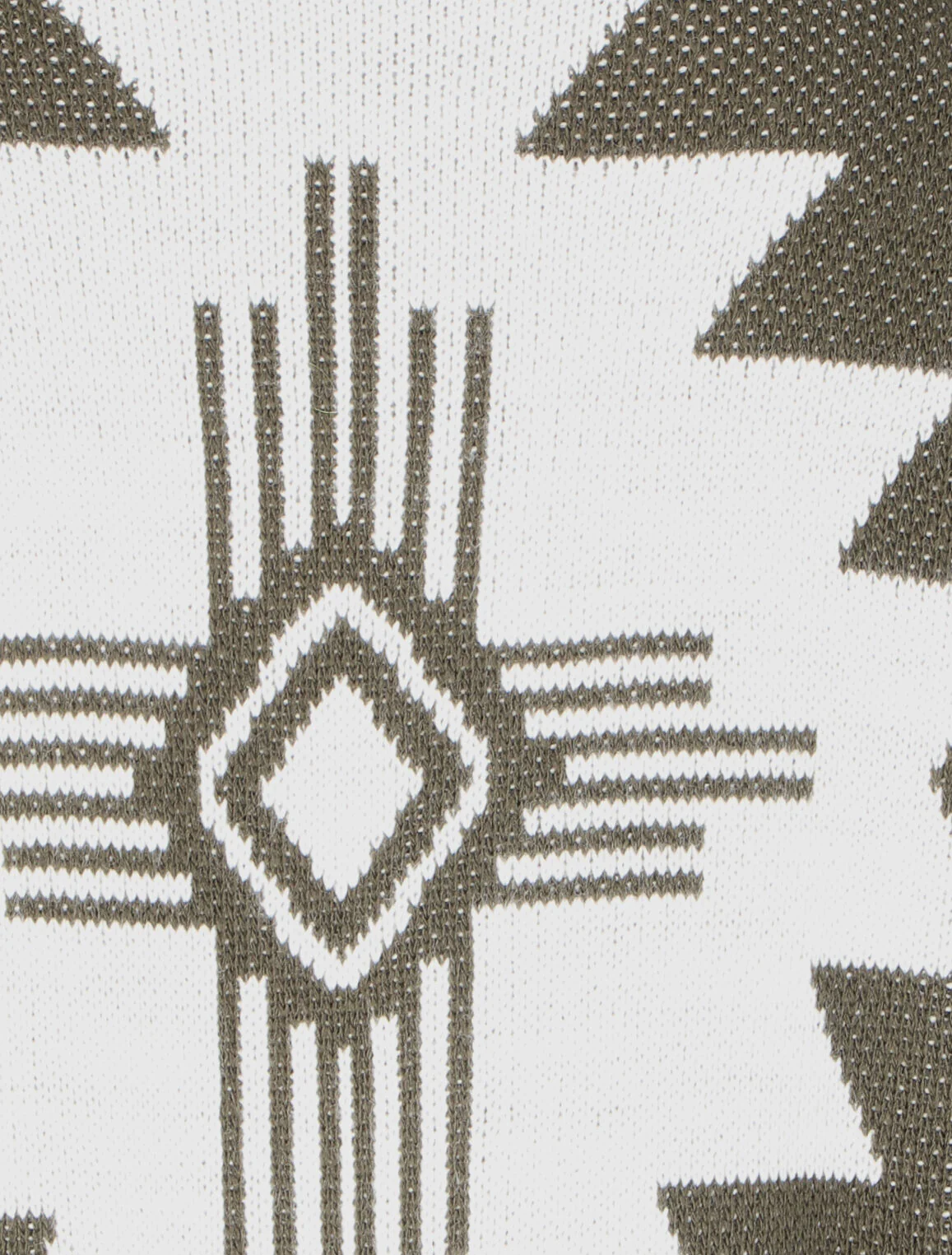 Lange gilet met Azteekse print - Kaki - Image 3