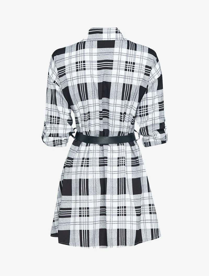Lange blouse met prints - zwart - Image 2