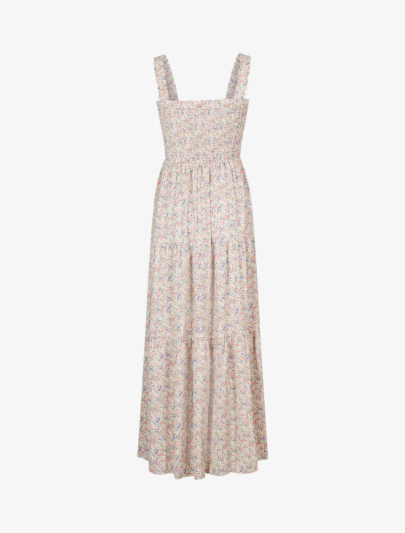 Lange jurk met kleine bloemen - roze - Image 2