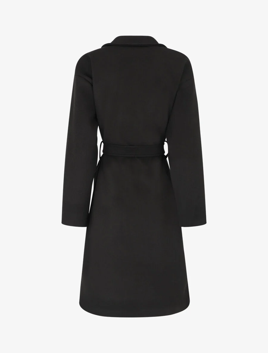 Lange oversized jas - Zwart - Image 2