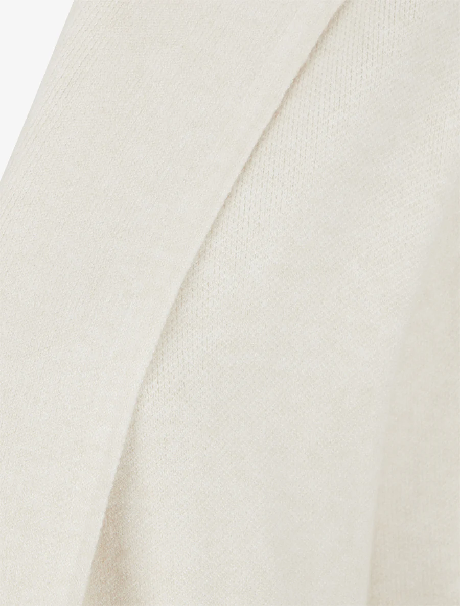 Lange rechte gilet met capuchon - Lichtbeige - Image 3