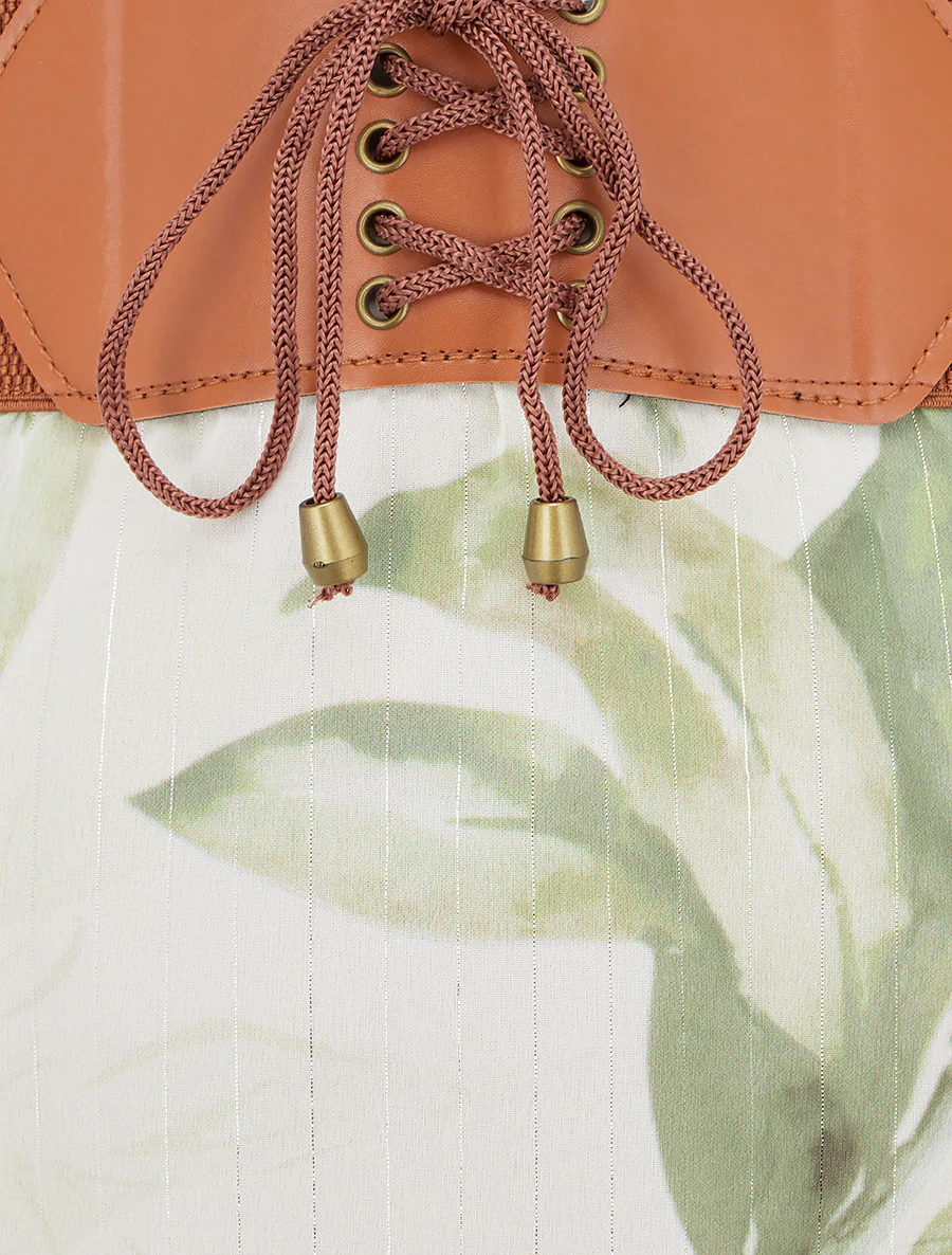Lange rok met bloemenprint - Groen - Image 3