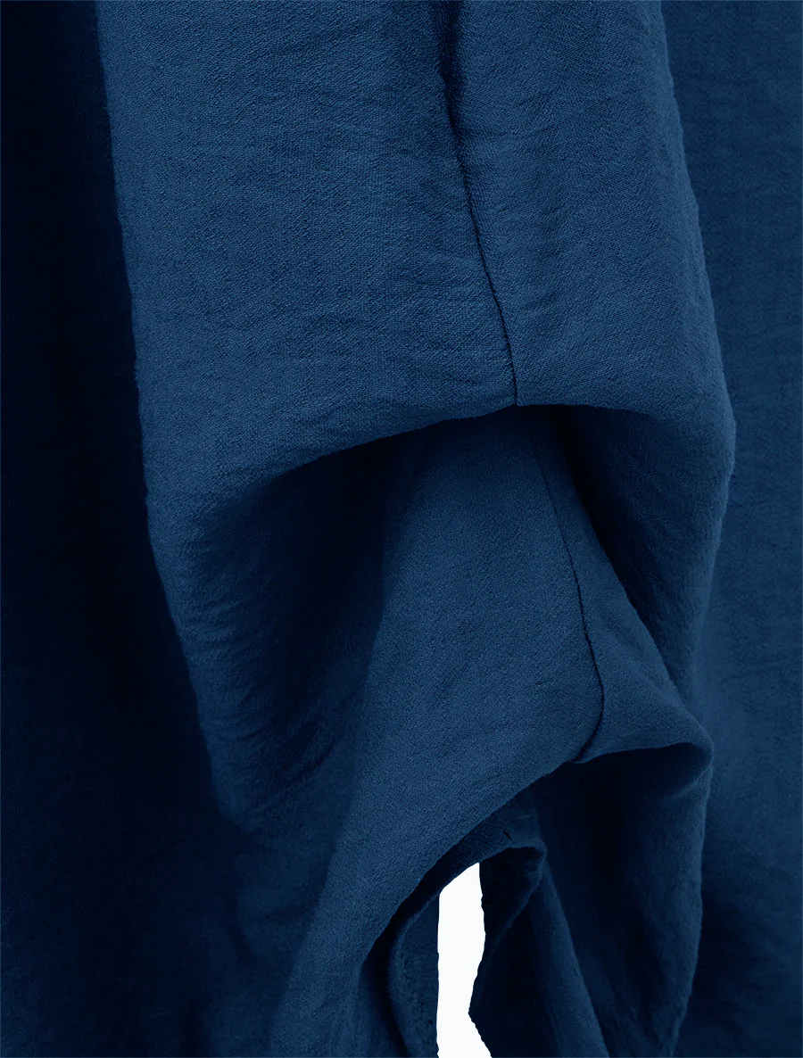 Lange rok met hoge taille, uitlopende snit - Blauw - Image 6