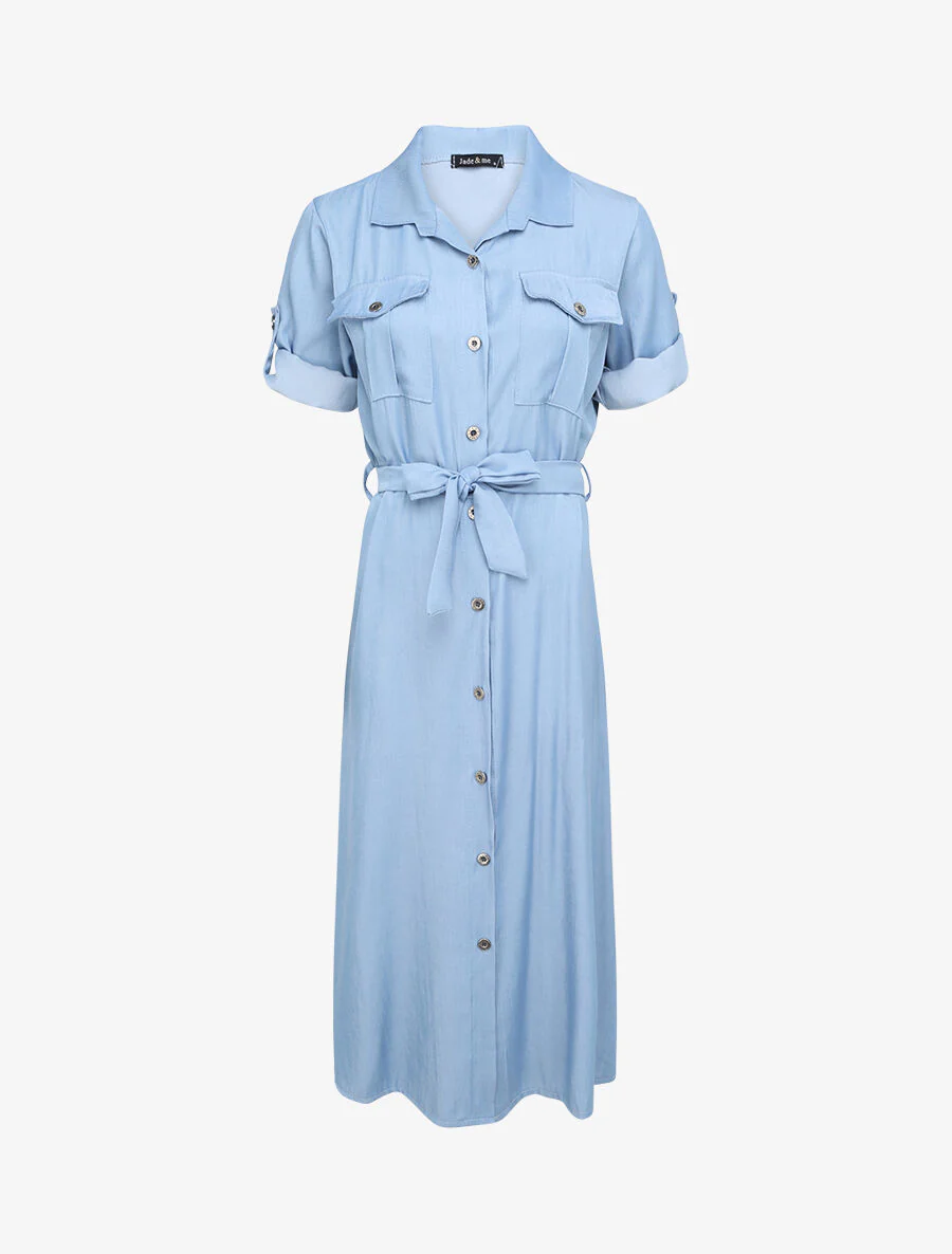 Lange shirtjurk - Lichtblauw