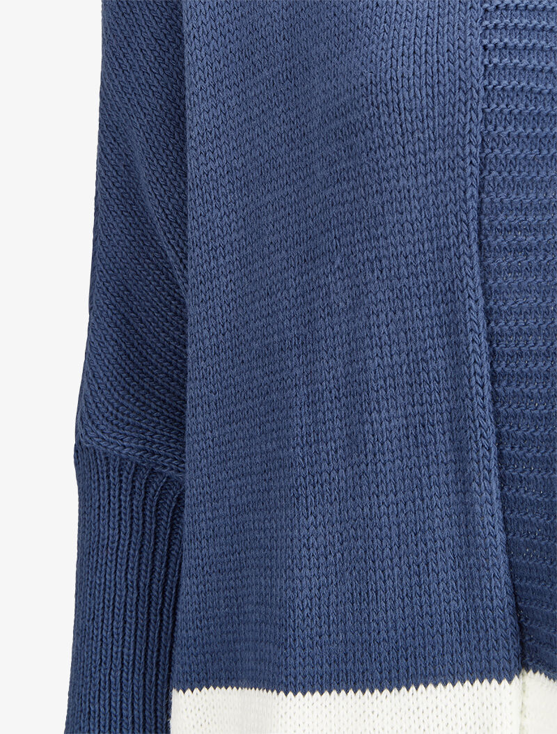 Lange hoodie met capuchon - Blauw - Image 3