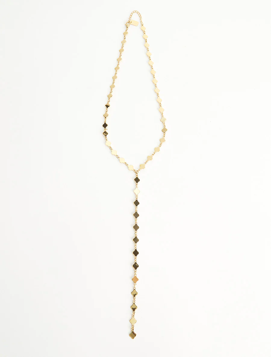 Lasso ketting in fantasie weefsel - Goud - Image 2