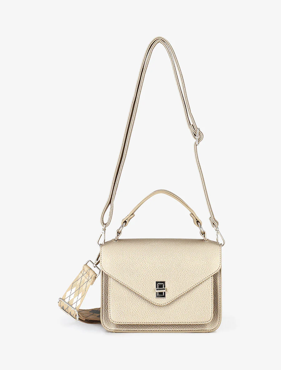 Lena handtas - Parelmoer taupe - Image 3
