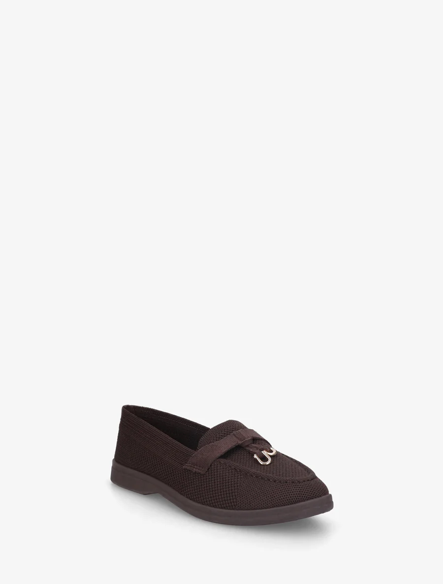 Leren mocassins met metalen juwelen - Bruin - Image 2