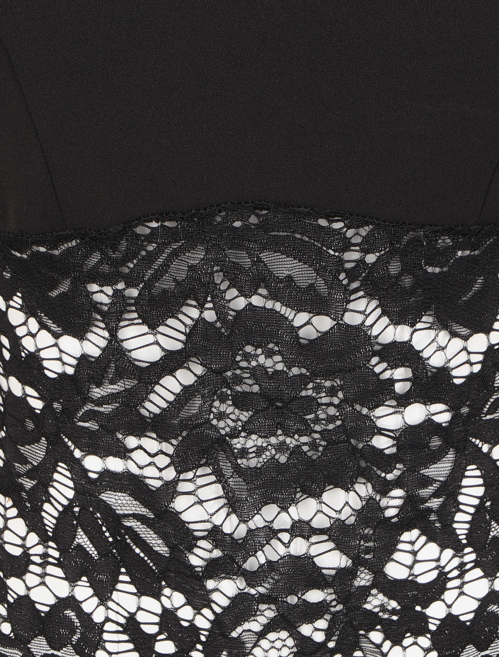 Kanten body met voorgevormde bustier cups - Zwart - Image 3