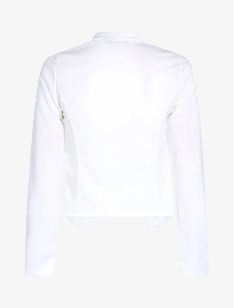 Jas met licht asymmetrische panden - wit - Image 2
