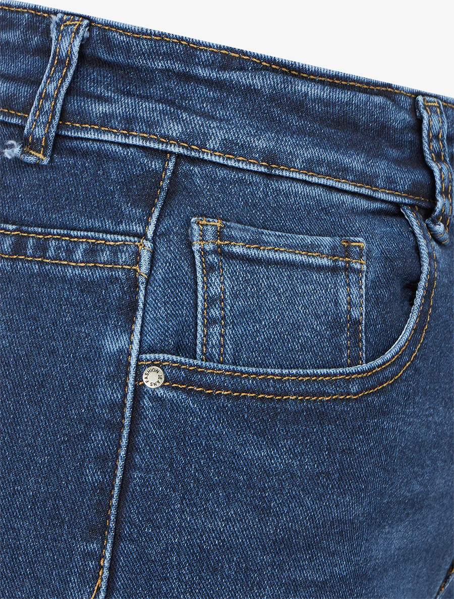 Licht vervaagde rechte jeans - Blauw - Image 3