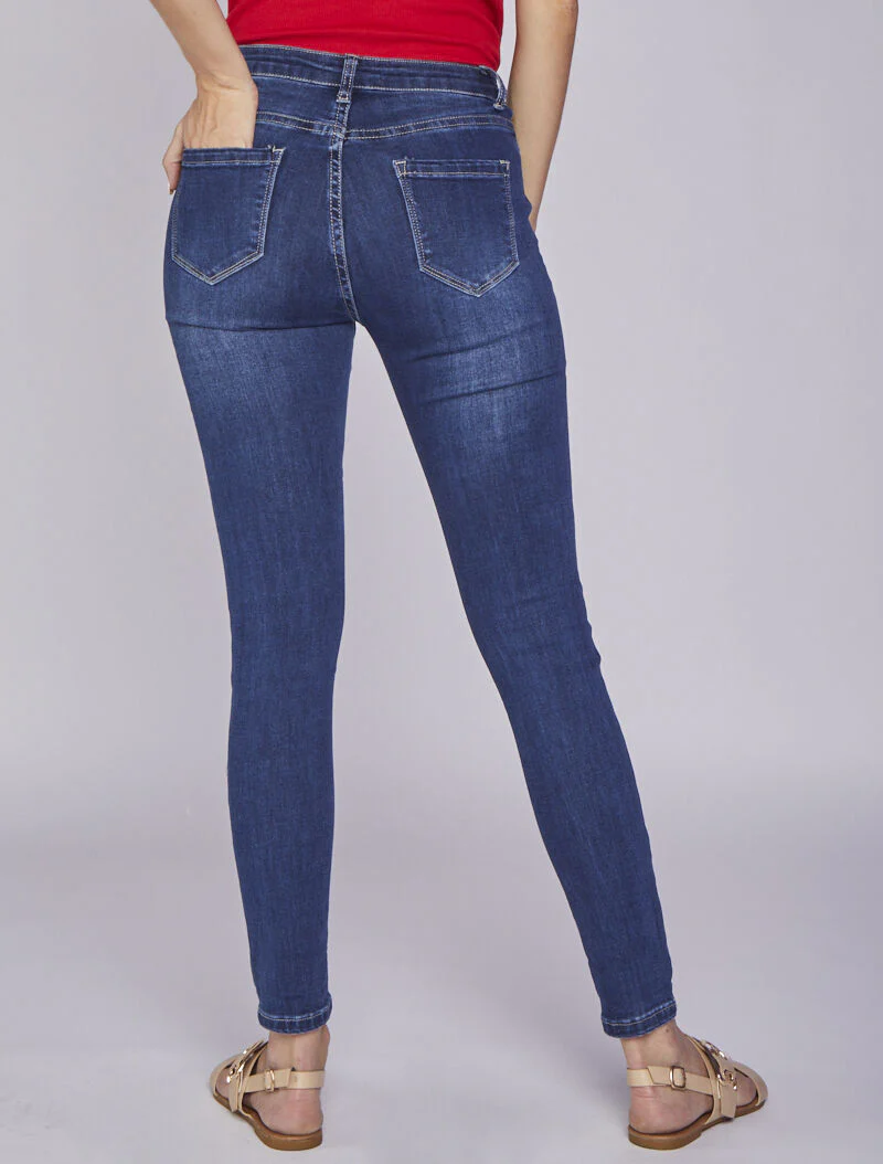Licht vervaagde skinny jeans - Blauw denim - Image 2