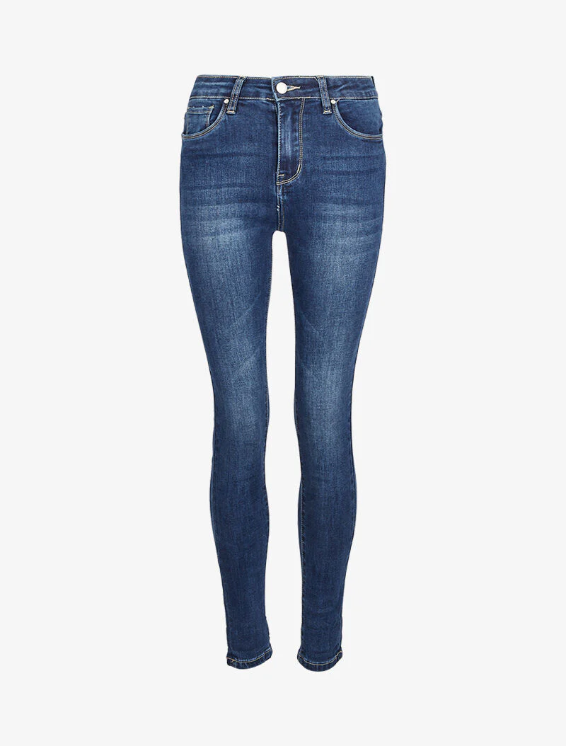 Licht vervaagde skinny jeans - Blauw denim - Image 3