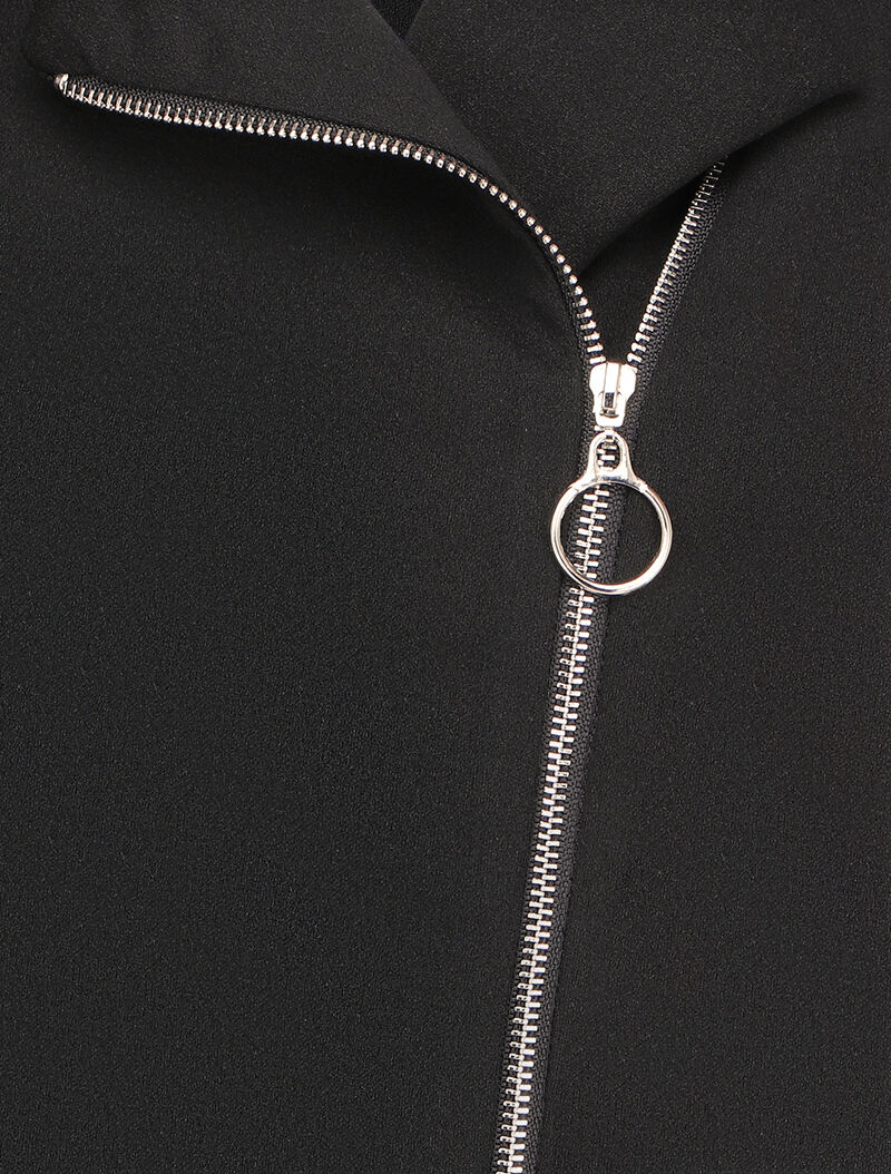 Lichte blazer in perfecto-stijl - Zwart - Image 3