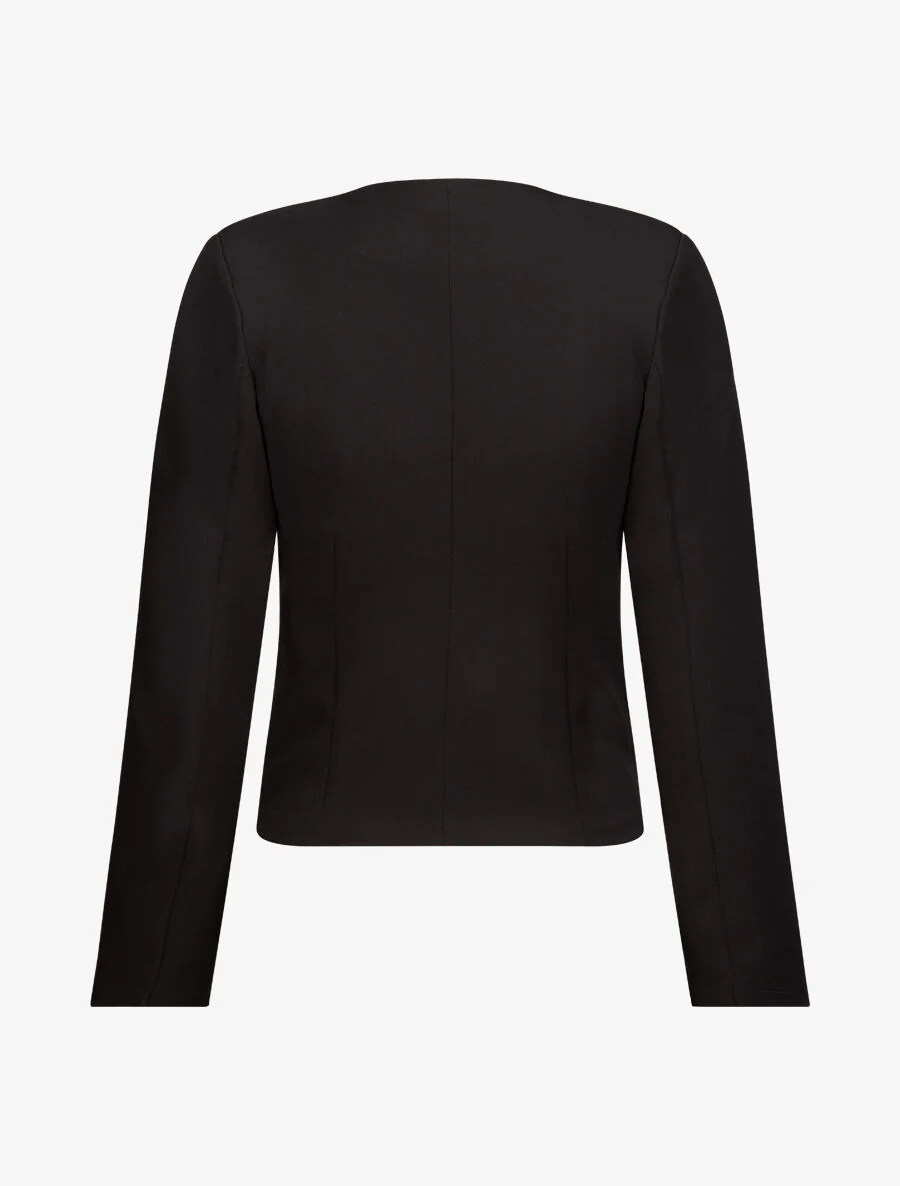 Lichtgewicht perfecto-stijl blazer - Zwart - Image 2