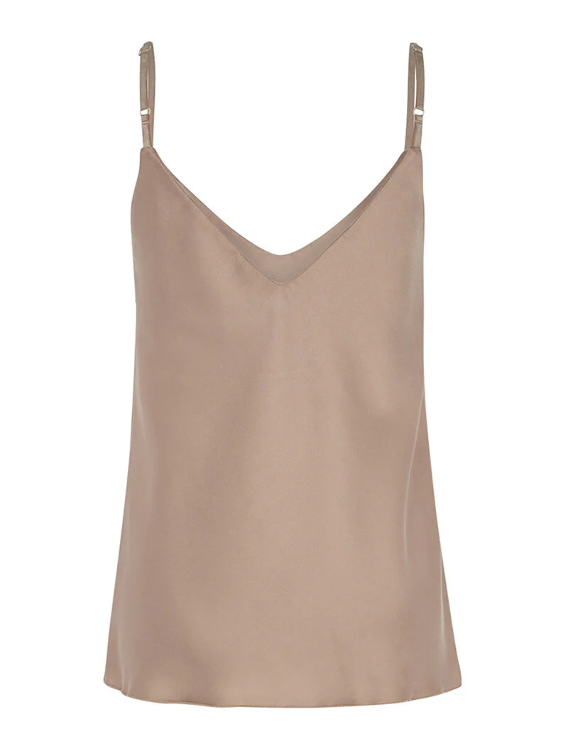 Caraco stijl lingerie met diepe V-hals - taupe - Image 2