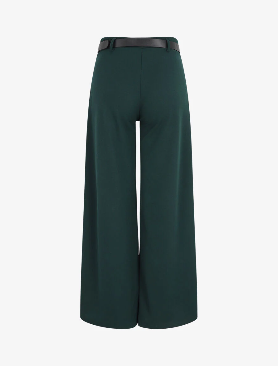 Losse broek. wijd model - Dennengroen - Image 2