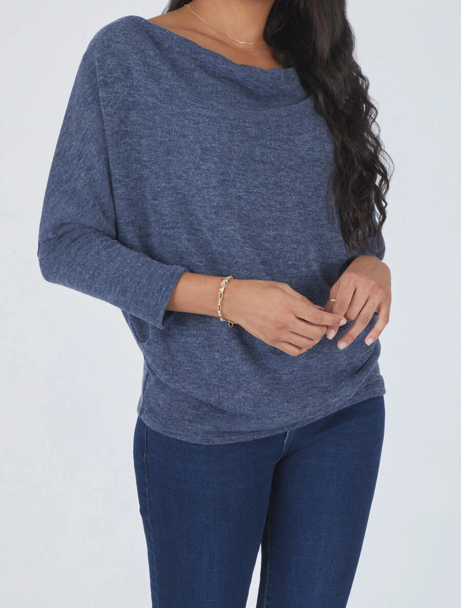 Losse kraag biezen bidon - Blauw - Image 4